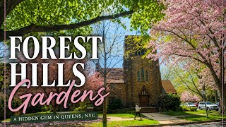 Discover Forest Hills Gardens in Spring | Queens NYC Walking Tour 4K