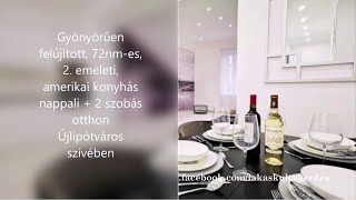 Gyönyörűen felújított otthon Újlipótváros szívében