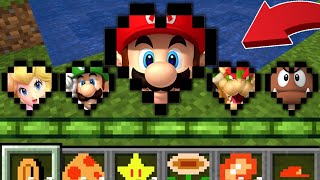 【マイクラ】改造された『マリオ』の体力が使える世界でサバイバルPVPしたら無敵になったｗ