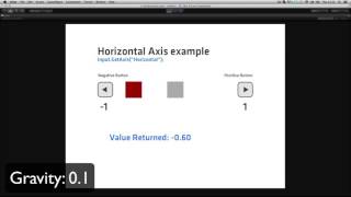 Input GetAxis Unity Official Tutorials
