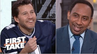 Will Cain breaks out Cowboys jersey to troll Stephen A. after win | First Take