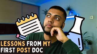 What I Learnt From My First Post Doc Experience! 2019-2022