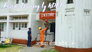 How to climb a building with ropes NDRF training for building rescue