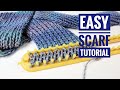 How to Loom Knit an Easy Infinity Scarf (DIY Tutorial)