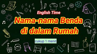 Belajar Bahasa Inggris Nama Benda dalam Rumah