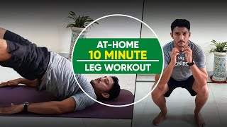 At-Home 10 min Leg Workout Routine | Fit Tak