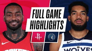 ROCKETS at TIMBERWOLVES | FULL GAME HIGHLIGHTS | March 26, 2021