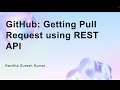 GitHub: Getting Pull Request using REST API