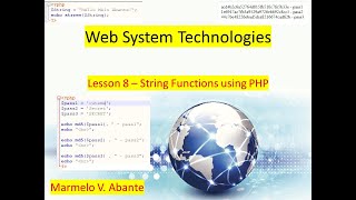 Lesson 8 String Functions using PHP Programming