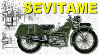 Мотоцикл с ПЕРЕВЁРНУТЫМ двигателем - SIMCA SEVITAME