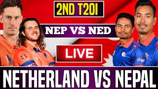 NEPAL VS NETHERLAND T20I SERIES 2024 LIVE || TRI-NATION SERIES 2024 LIVE MATCH NEP VS NED