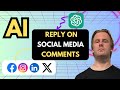 Respond to Social Media Comments with AI Automation (instagram, X, Facebook, LinkedIn)