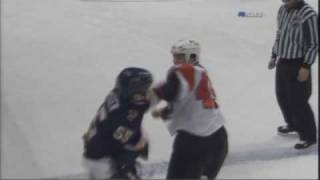 Arron Asham vs Cam Janssen Jan 31, 2009