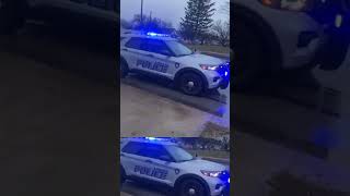 Police Spotlight Camera During Daytime While Recording | Lorain, OH (LIVE)