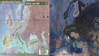 Dual Timelapse: HOI3 vs HOI4 (Best of Timelapses)