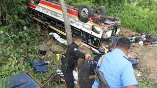 Al menos 16 muertos en el accidente de un autobús de migrantes en Nicaragua