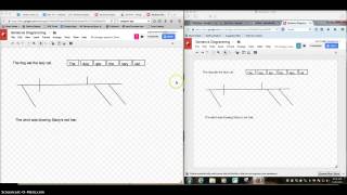 Diagramming Sentences Using Google Drawings