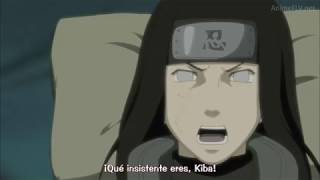 Neji confunde a akamaru con Kiba y Kiba se molesta - Sub Español