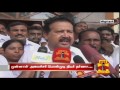 former dmk minister ponmudi stages dharna demanding the fulfillment of basic amenities at villupuram