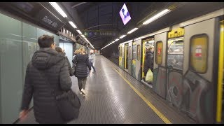 Italy, Naples, metro ride from Montedonzelli to Rione Alto