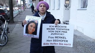 Kızı PKK tarafından kaçırılan annenin Berlin’deki eylemi sürüyor