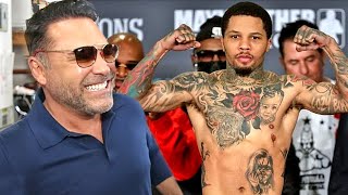 OSCAR DE LA HOYA REACTS TO GERVONTA BEING FREE AGENT FROM MAYWEATHER! WANTS GARCIA FIGHT TO HAPPEN