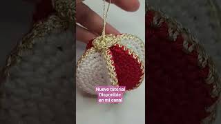 Nuevo tutorial adorno navideño a crochet #crochettutorial #crochet  #navidad #manualidades