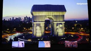 21_21 design sight brings christo and jeanne-claude's 'l’arc de triomphe, wrapped' to tokyo