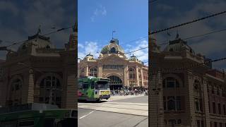 Busy intersection of Flinders and  Swanston Streets | Walking in Melbourne, Australia 🇦🇺 #shorts