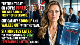 She Walked Out Quietly… Then the CTO Saw the $120M Report