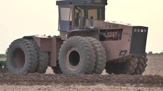 ACO 350 / ADE V8 biturbo straight pipes with mounted  8 furrow moldboard plough in South Africa