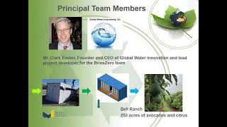 Solar Desalination Prize Round 1 Teaming Contest Winner: Team BrineZero