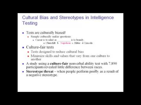 Thinking And Intelligence Cultural Bias - YouTube