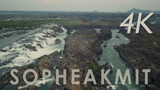 AERIAL DRONE 4K VIDEO - Sopheakmit Waterfall​ [ CINEMATIC TRAVEL FILM ]