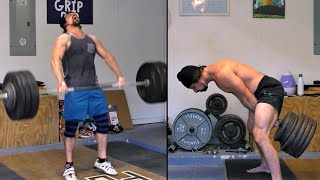 EASIEST 250lbs Hang Power Clean | HEAVY Kettlebell Swings 275lbs!