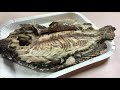 taiwanese street food grilled fish with salt