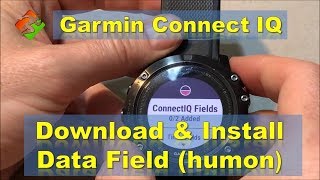 Garmin Connect IQ  - download and install data field