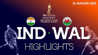 FIH Odisha Hockey Men's World Cup 2023 - Short Highlights : India vs Wales | #HWC2023
