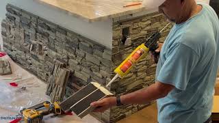 How to Install Stick-A-Stone by Tritan BP | Easy DIY Wall Transformation