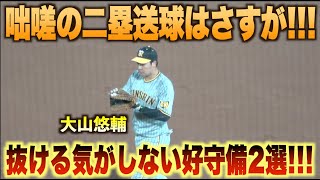 好捕に光る判断力！ファーストを守り抜く大山悠輔の守備がさすがすぎる！！！#広島#カープ#阪神#タイガース#ハイライト#ダイジェスト