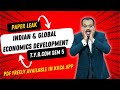 Indian & Global Economic Development 1| TYBCom | Semester 5| Question Bank |Paper Leak #kkca #kk_sir