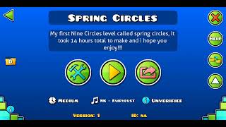 Spring circles being verified, LIVE 🔴