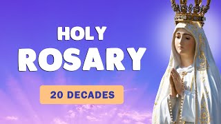 🙏 POWERFUL ROSARY 🙏 20 DECADES of The Holy Rosary Meditation