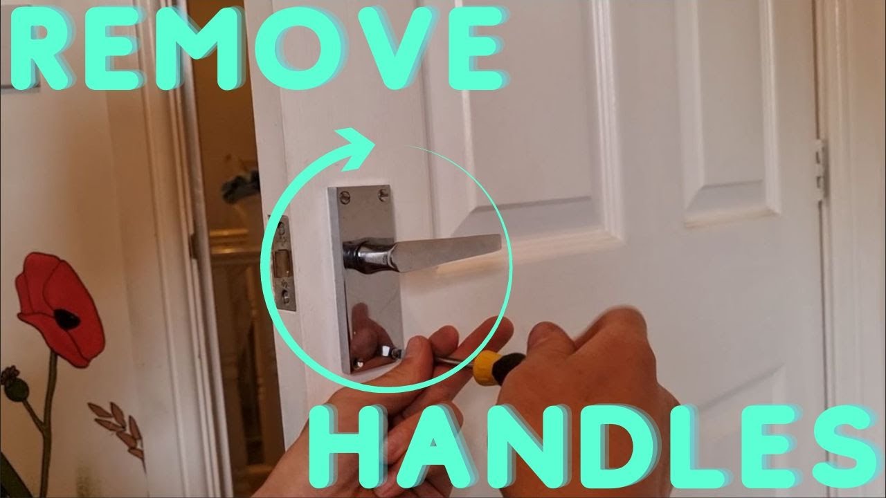 How To Remove Door Handles And Latch Youtube