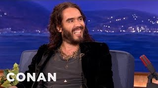 Russell Brand Has A Special Friendship With David Beckham | CONAN on TBS