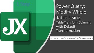 Modify Whole Table Using Table.TransformColumns() with Default Transformation #Power Query