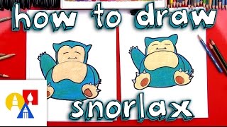 How To Draw Snorlax Pokemon