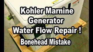 Kohler 6.5 CZ Marine Generator Water Flow Issue BONEHEAD Move