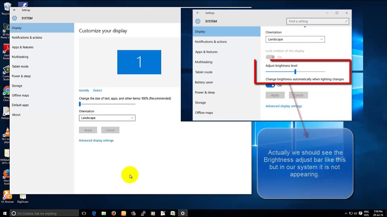 How To Fix Adjust Monitor Brightness In Windows 10-windows 7 8 8.1 ...