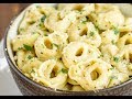 Cheese Tortellini in Garlic Butter Sauce